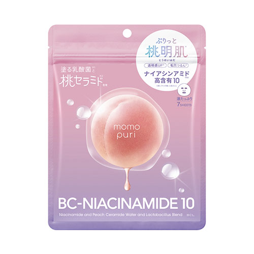 BCL momopuri 모모푸리 촉촉 베리어 세럼 마스크 N 7매