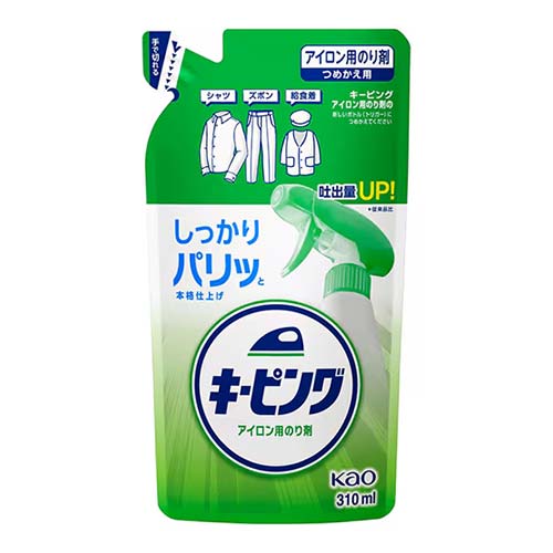 카오 키핑 다림질용 다리미풀 주름 제거 스프레이 리필 310ml 