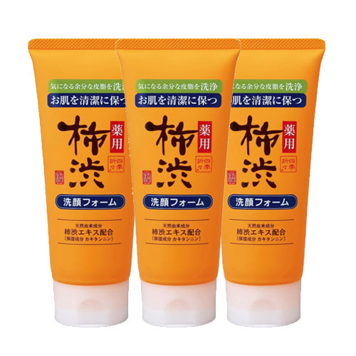 쿠마노유시 사계절 감즙 집중케어 페이스워시 130g x 3개세트 세안폼