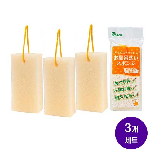 팍스 나츄론 욕실 청소 스펀지x3개세트