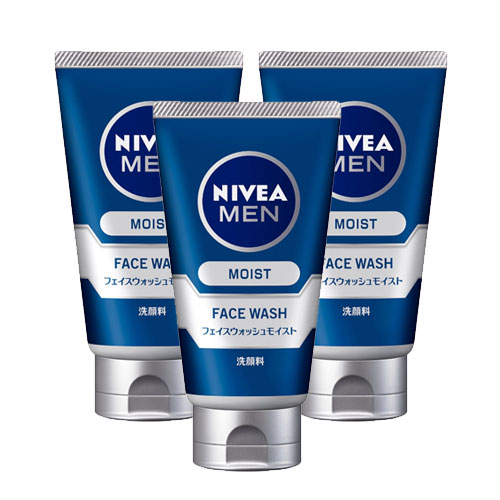 NIVEA MEN 니베아 맨 페이스 워시 모이스트 100g x 3개세트