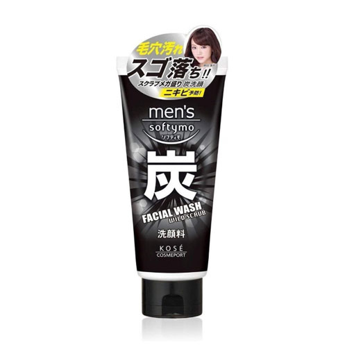 맨즈 소프티모 페이셜 워시 숯 130g