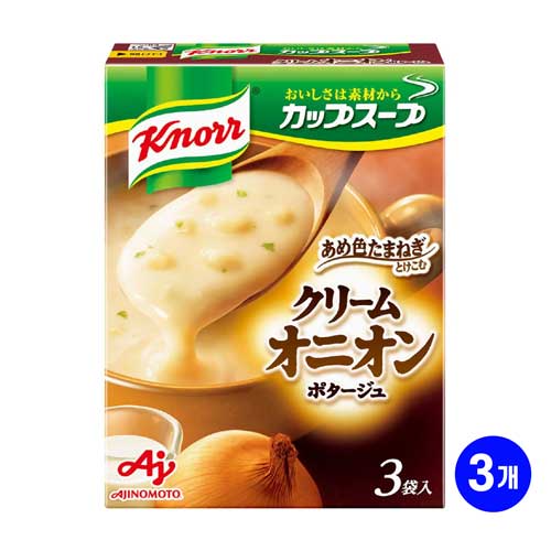 아지노모토 크노르 컵스프 크림 어니언 포타주54.3g 3개입 X 3개