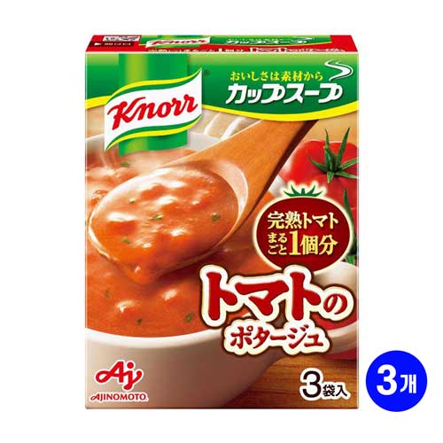 아지노모토 크노르 컵스프 완숙 토마토 1개를 통째로 사용한 포타주51g 3개입 X 3개