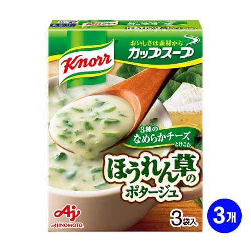아지노모토 크노르 컵스프 치즈 시금치 포타주40.2g 3개입 X 3개