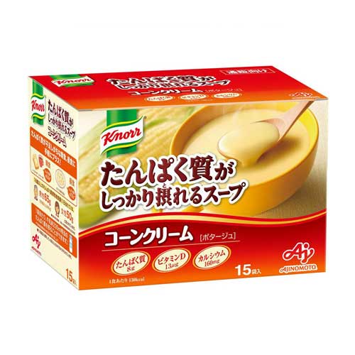 아지노모토 크노르 단백질을 든든하게 섭취할 수 있는 스프 콘크림438g 15개입