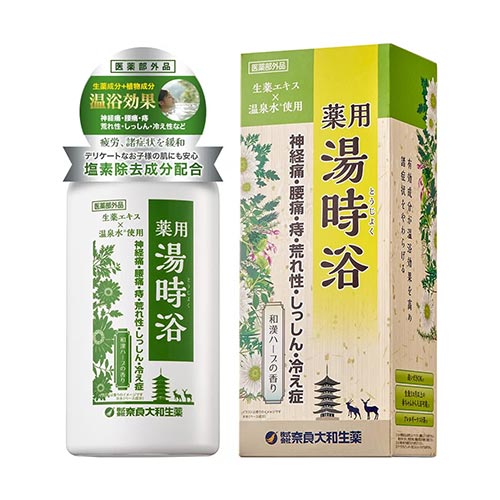 나라야마토 생약 유지요쿠 온천수 허브 입욕액 400mL 와칸 허브향
