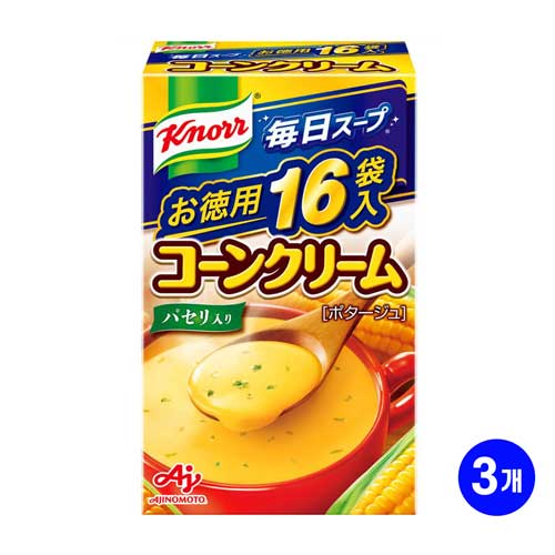 아지노모토 크노르 매일스프 콘크림 16개입 286.4g X 3개