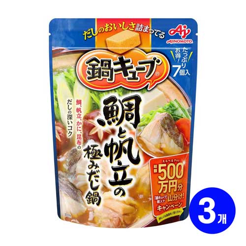 아지노모토 나베큐브 도미와 가리비 진한 육수맛 60g 3개