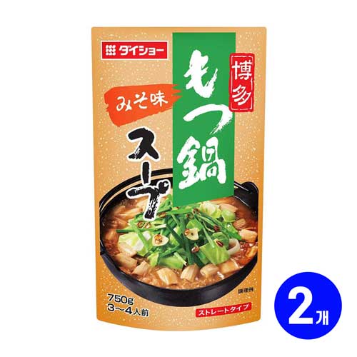 다이쇼 하카타 곱창전골 스프 된장맛 750g 2개