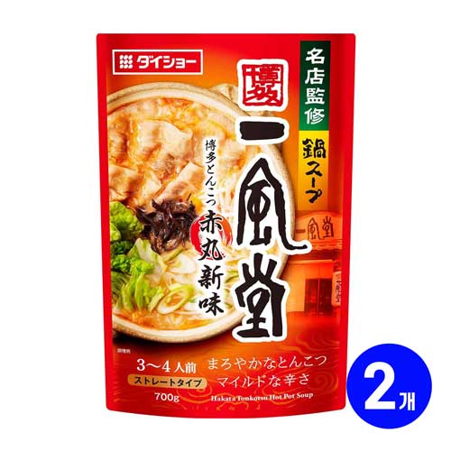 다이쇼 잇푸도 돈코츠 아카마루 전골 스프 700g 2개