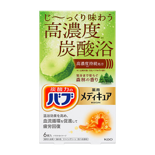 바브 메디큐어 숲향 탄산 입욕제 6개입