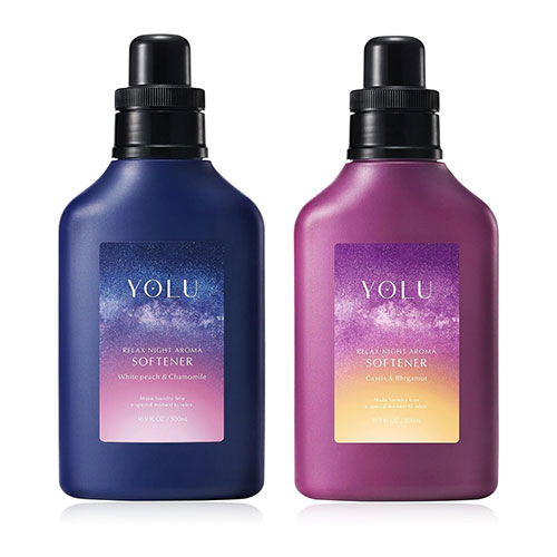 YOLU 요루 릴랙스 나이트 아로마 섬유유연제 500ml 2종 화이트 피치 앤 캐모마일&카시스 앤 베르가못