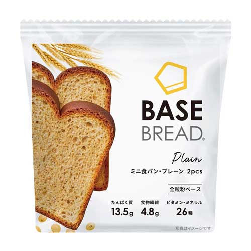 베이스푸드 BASE BREAD 베이스 브레드 미니 식빵 플레인 2장 X3개