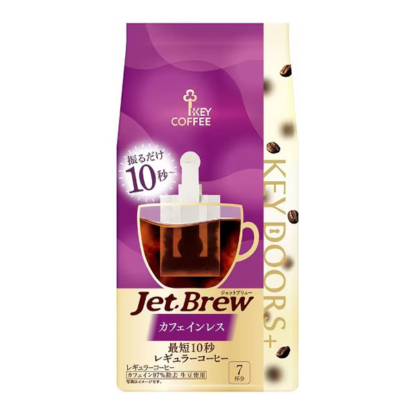 키커피 KEY DOORS+ JET BREW 카페인리스 커피백 7개입