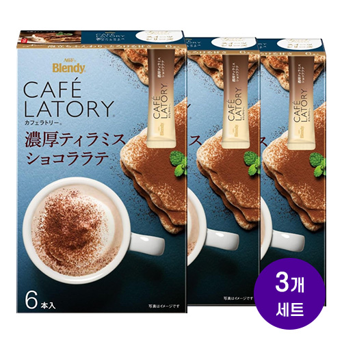 AGF 블렌디 카페라토리 진한 티라미수 쇼콜라 라떼 6개입 x 3박스 (총 18잔분)