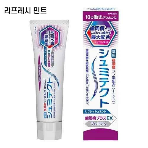 슈미텍트 치주질환 플러스 EX 프리미엄 리프레시 민트 90g