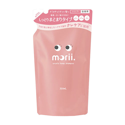 morii 모리 촉촉 스트레이트 유지 샴푸 리필 350mL