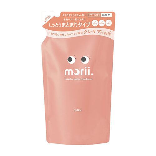 morii 모리 촉촉 스트레이트 유지 트리트먼트 리필 350mL