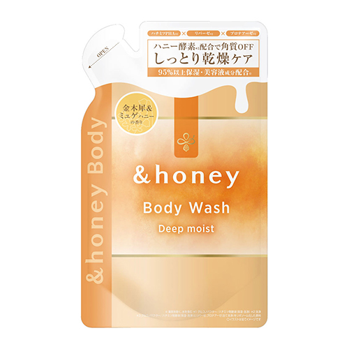 &honey 앤드허니 딥 모이스트 젤 바디 워시 리필 440ml 금목서 뮤게 허니향
