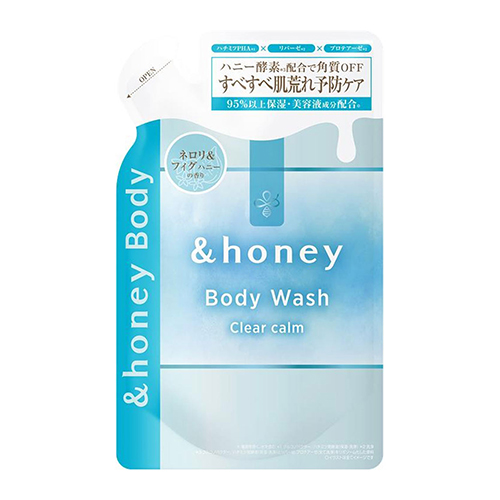 &honey 앤드허니 클리어 캄 젤 바디 워시 리필 440ml 네롤리 피그 허니향