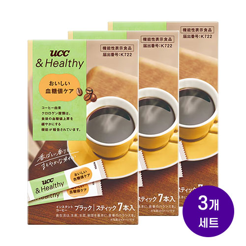 UCC 앤헬시 맛있는 식후 밸런스 케어 원드립 카페인리스 커피 4개입x3개세트