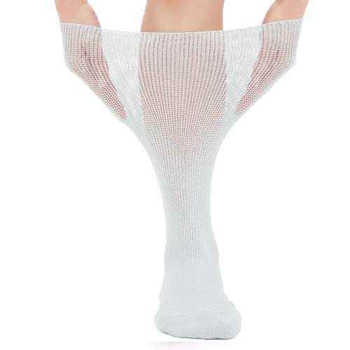 아시라쿠다 무압박 편안한 양말 일본제조 하늘색