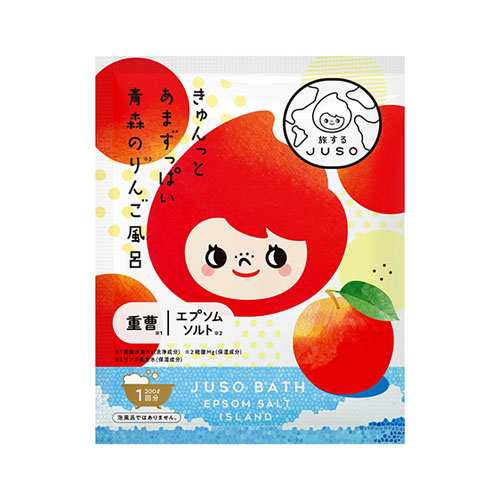 여행하는 JUSO BATH POWDER 바스 파우더 사과향 입욕제x10개입(개별포장)