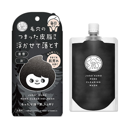 JUSO KURO 모공 클리어링 워시 폼 클렌저 100g