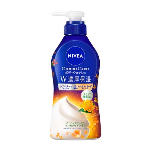 니베아 크림 케어 바디워시 W 고보습 어반 내추럴 금목서향 펌프형 460ml