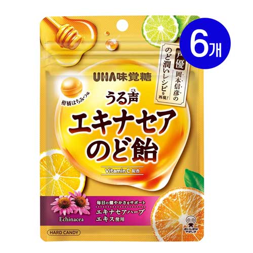 UHA 미각당 목소리 에키네시아 목캔디 허브 시트러스맛 61g X6봉
