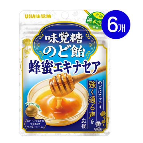 UHA 미각당 허니 에키네시아 목캔디 프로폴리스 꿀사탕 61g X 6봉