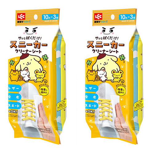 격락군 폼폼푸린 운동화 클리너 시트 10매(3개입)x 2개 세트(총60매)