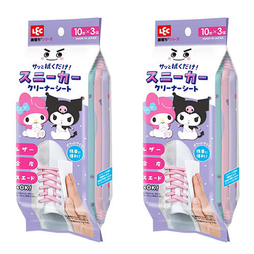 격락군 마이멜로디 쿠로미 운동화 클리너 시트 10매(3개입)x 2개 세트(총60매)