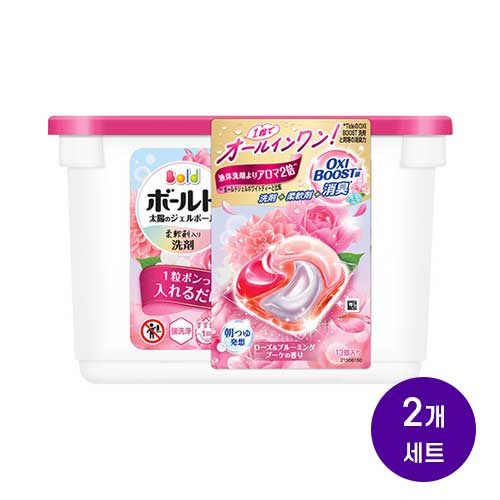 P&G 보르도 젤볼 4D 로즈 앤 블루밍 부케 향 세탁세제 본품 13개입