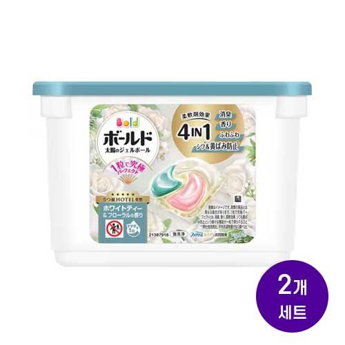 P&G 보르도 젤볼 4D 화이트티 앤 플로럴 향 세탁세제 본품 13개입
