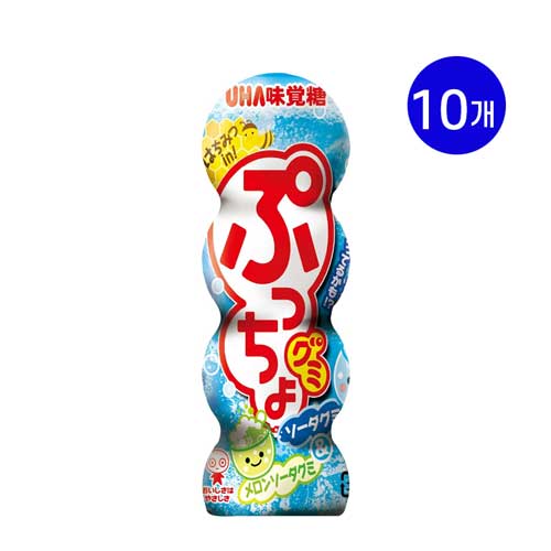 UHA 미각당 푸쵸 구미 소다맛 40g × 10개