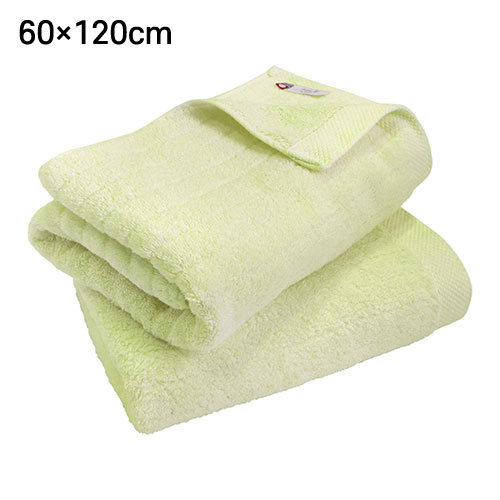 이마바리 히오리에 프리미엄 초장면 폭신한 리브 순면 바스타월 2장 세트 라임 그린 60x120cm B00G43Y67A